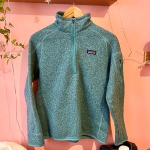 Patagonia Teal 1/4 Zip Better Sweater